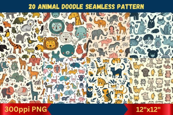 Animal Doodle Seamless Patterns: A Strategic Tool for Creative Expression