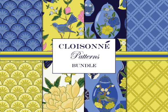 Chinoiserie Cloisonné Patterns Yellow: A Timeless Fusion of Art and Design
