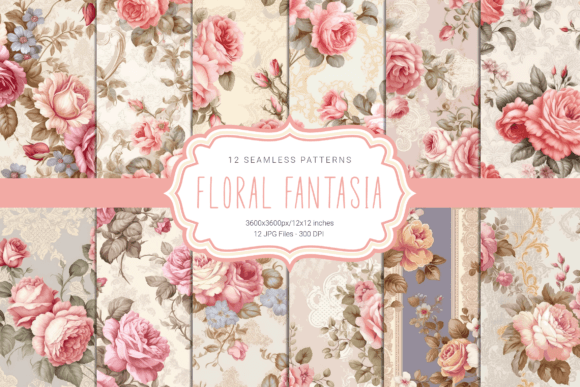 Floral Fantasia Seamless Patterns: A Creative Resource for Designers