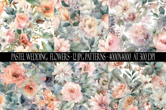 Pastel Wedding Flower Patterns: A Creative Resource for Designers and Entrepreneurs