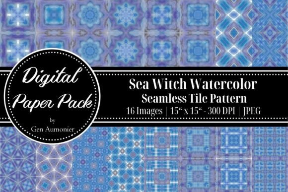 Sea Witch Seamless Tile Patterns