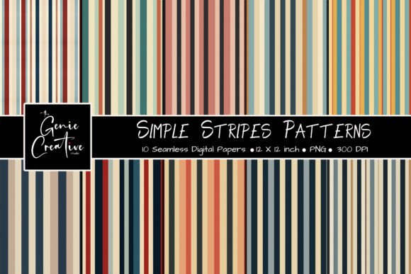 Simple Stripes Seamless Patterns Set: A Versatile Tool for Creative Designers