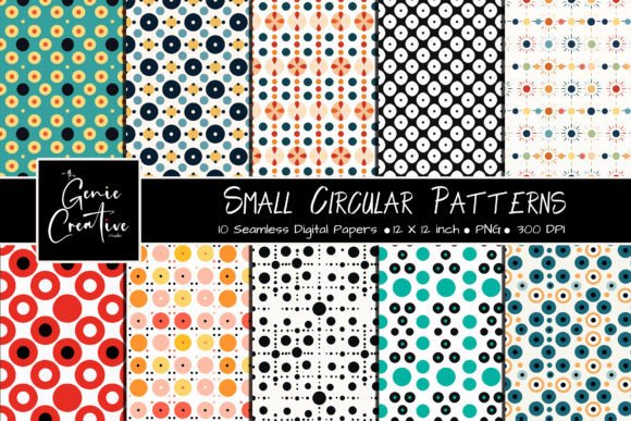Small Circular Seamless Patterns Set: A Versatile Tool for Creative Designers