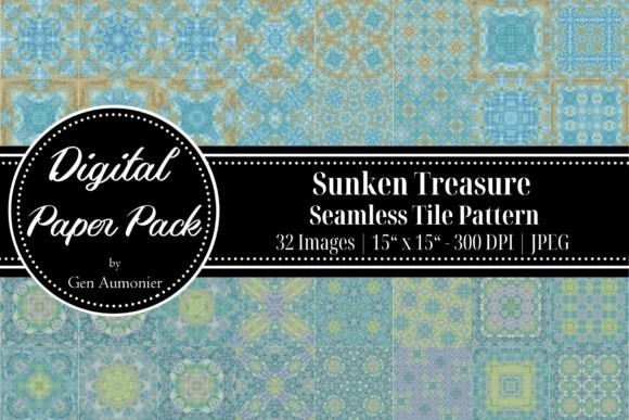 Sunken Treasure Seamless Tile Patterns: A Beautiful Fusion of Art and Design