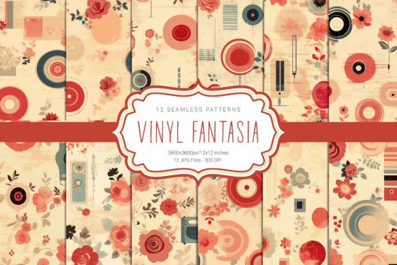 Take Your Designs to the Next Level with Retro Vinyl Seamless Patterns