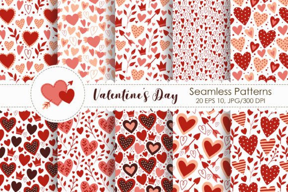 Valentines Day Seamless Patterns: A Creative Resource for Designers