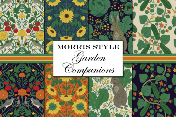 William Morris Inspired Garden Patterns