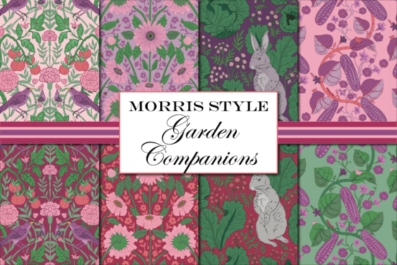 William Morris Pink Garden Patterns: A Modern Twist on a Timeless Design