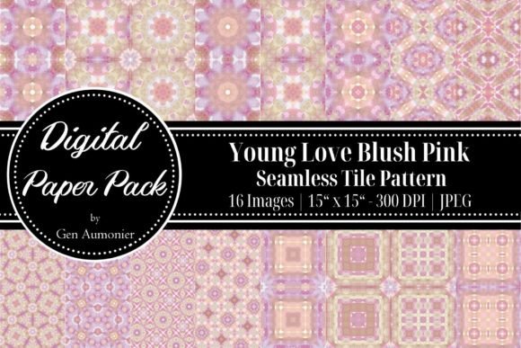 Young Love Blush Seamless Tile Patterns